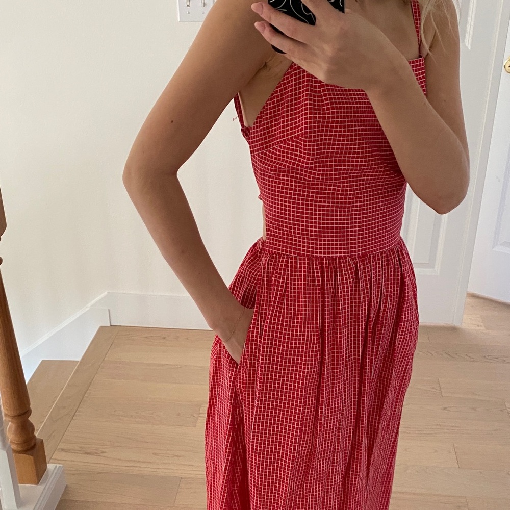 Red Gingham Sundress - image 4